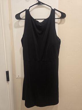 Old Navy Actives High Neck Back Scoop Dress With Shorts Under